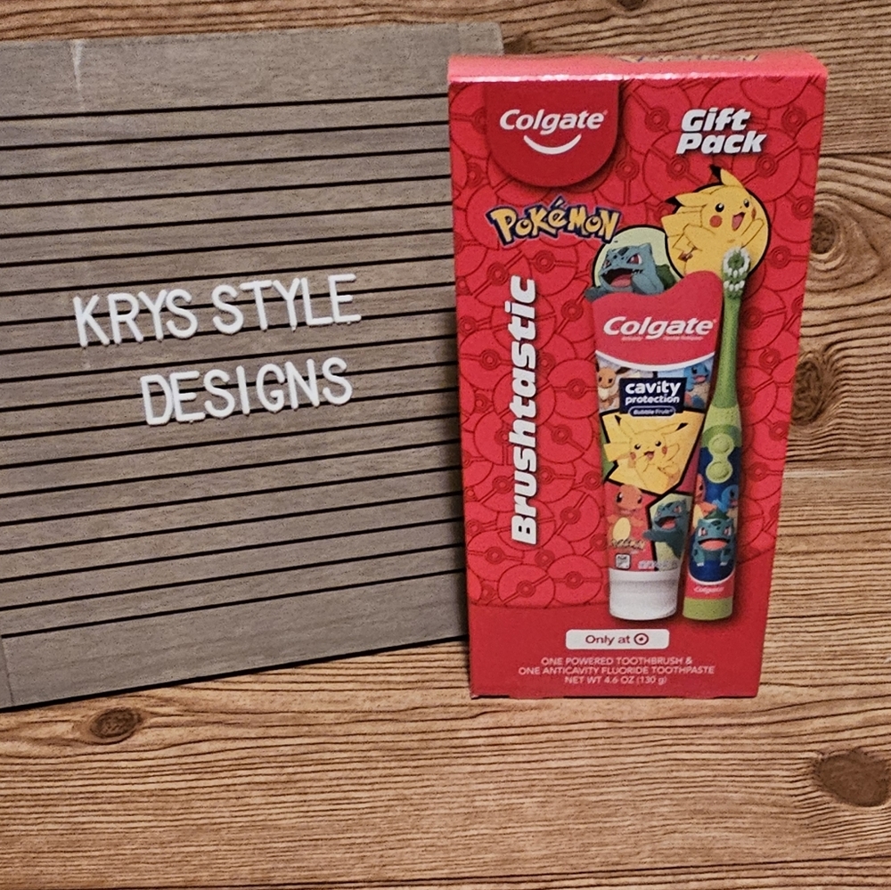 Colgate Kids Battery Powered Pokemon Toothbrush and Toothpaste